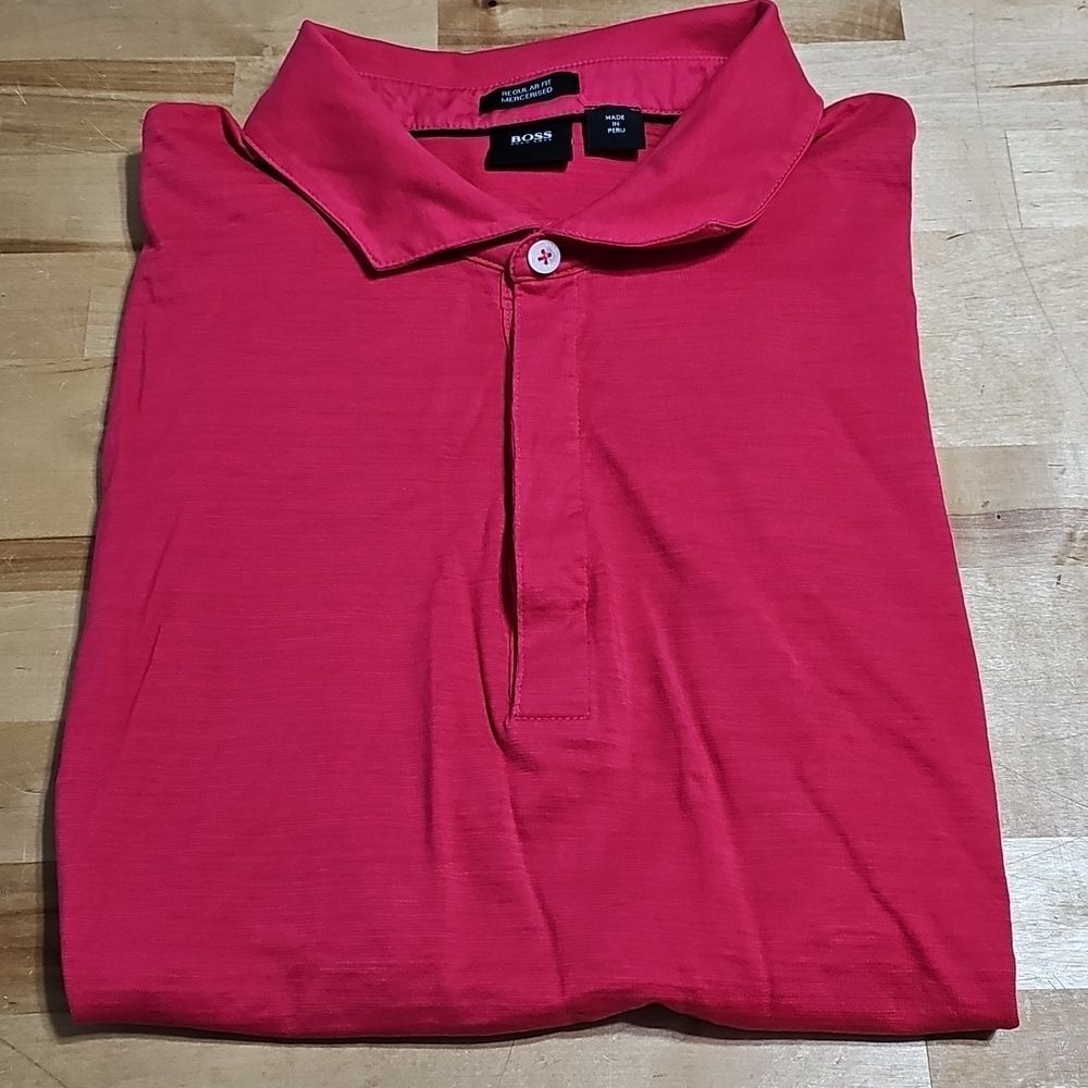 BOSS Hugo Boss Regular Fit Mercerized Cotton Polo XL